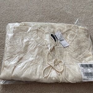 J. Crew Cream Gauze Baby Doll Dress